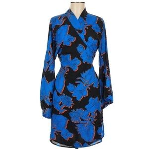 CAD Kimono v neck Wrap Dress Boho Bold Medium